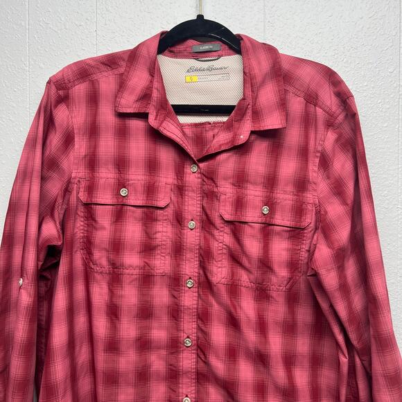 Eddie Bauer Travex Classi Fit Womens Outdoor Hiking Breathable Shirt Size Large - Picture 3 of 12